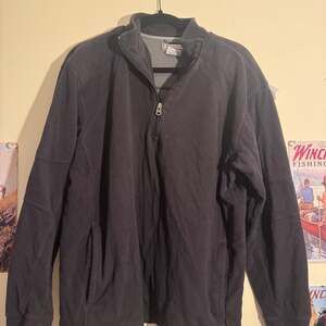 Columbia 1/4 Zip Mens Large black Fleece Sweatshirt